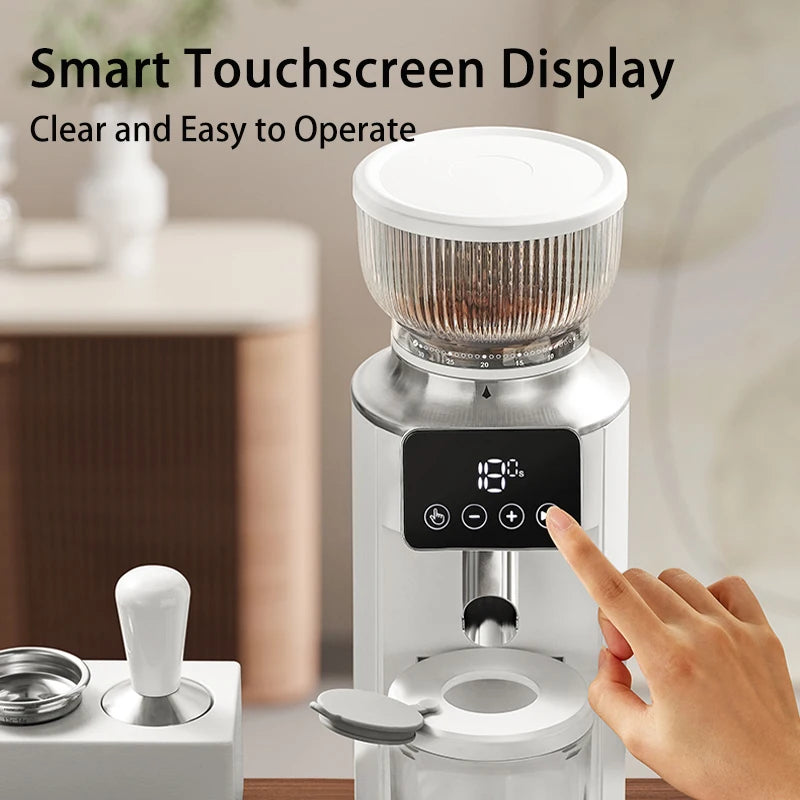 S5f4ea99b49674e9280fb3acb6bfd4590vSalonnieres Precise Coffee Grinder Smart Touch Screen