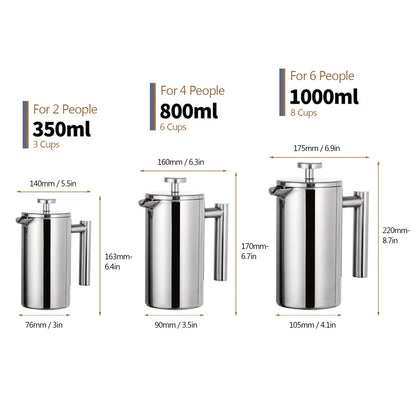 Salonnieres Stainless Steel French 350 800 and 1000 mL