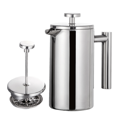 Salonnieres Stainless Steel French Press Front